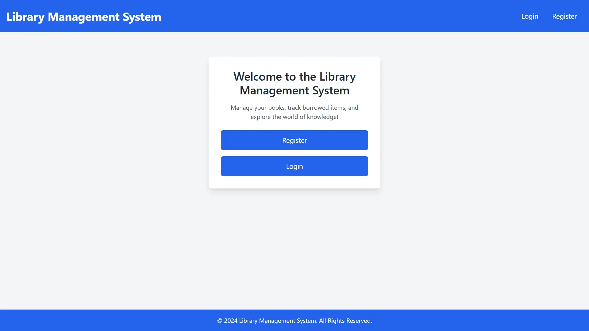 Library Management System Project