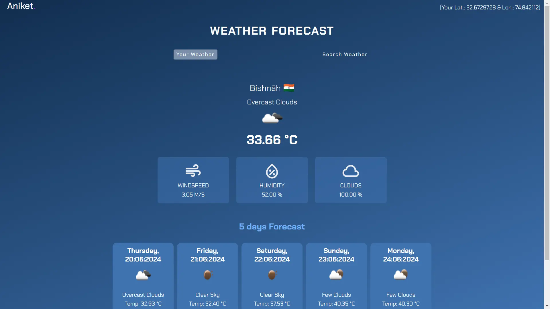 Weather App Project